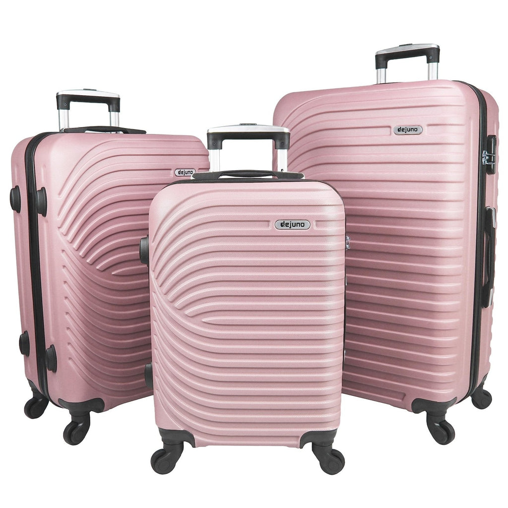 Dejuno Craft Hardside 3-Piece Lightweight Spinner Luggage Set - Blush