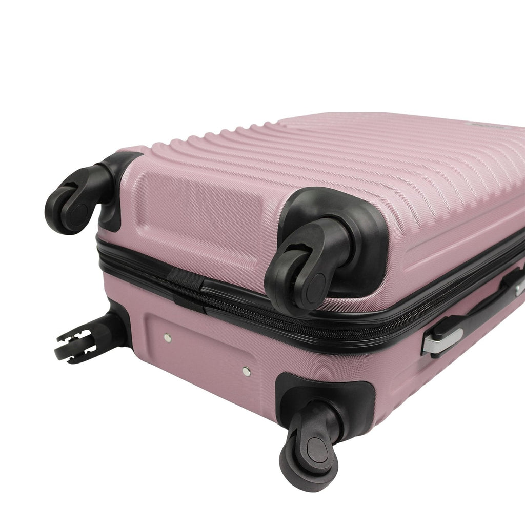 Dejuno Craft Hardside 3 - Piece Lightweight Spinner Luggage Set - Blush