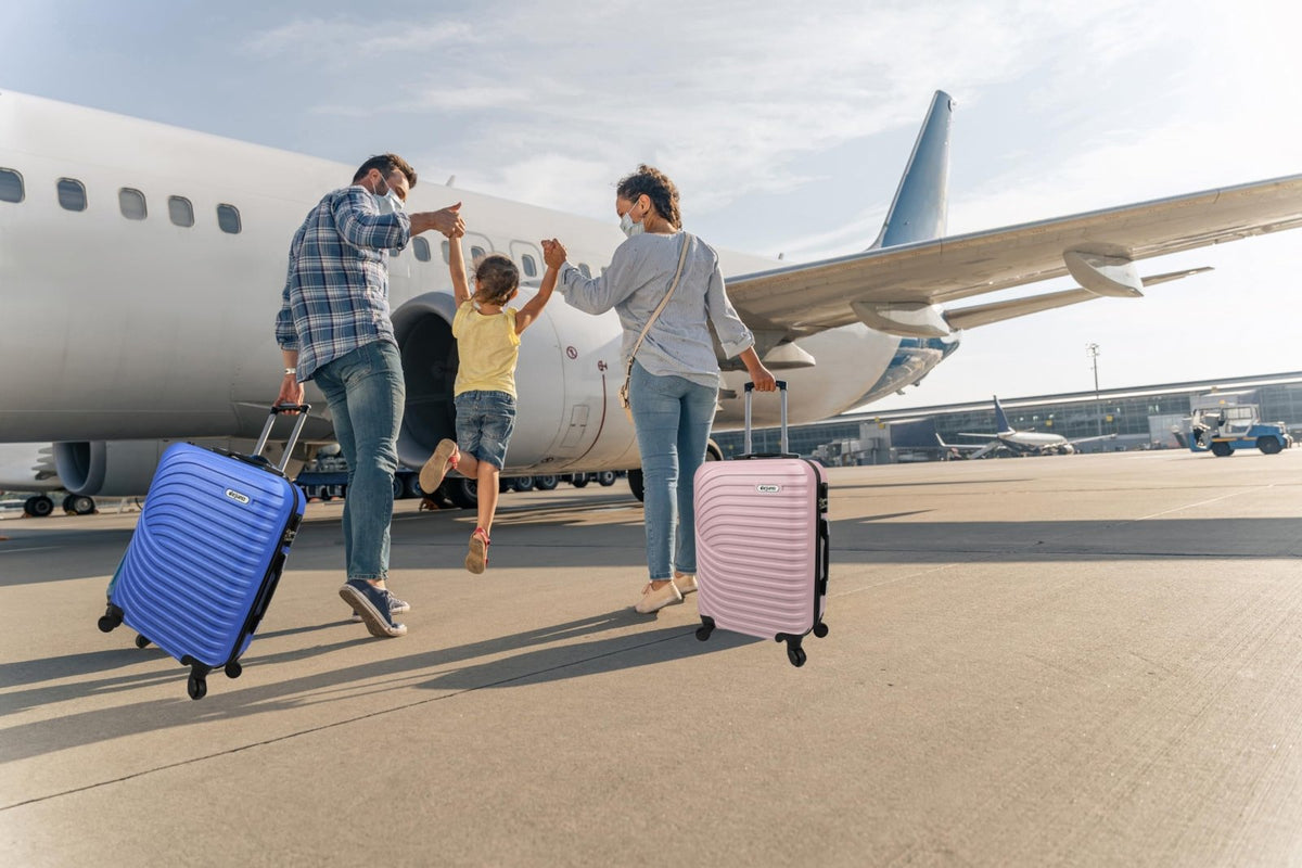 Dejuno Craft Hardside 3 - Piece Lightweight Spinner Luggage Set - Blush