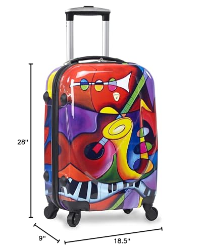 Dejuno Dejuno 3 - piece Lightweight Hardside Spinner Upright Luggage Set - Jazz Luggage Set, Jazz