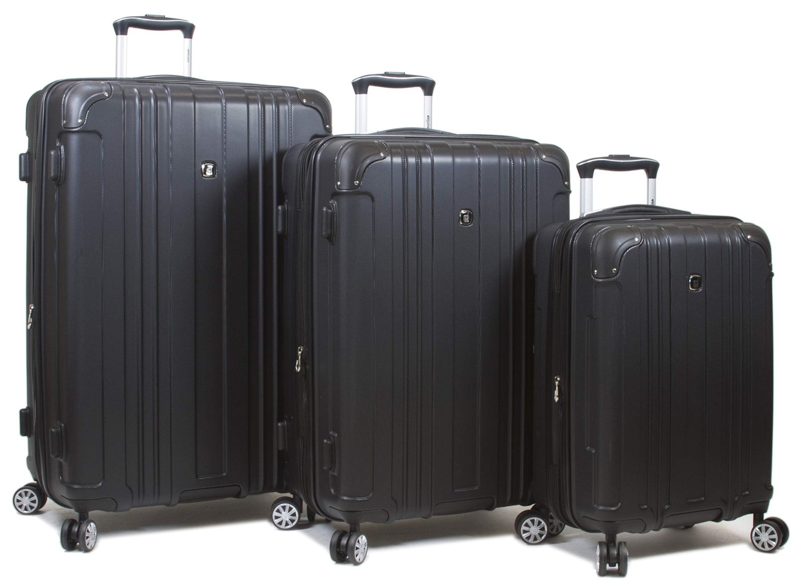 Dejuno Dejuno Kingsley Abs 3-piece Hardside Spinner Luggage Set - Black Luggage Set, Black