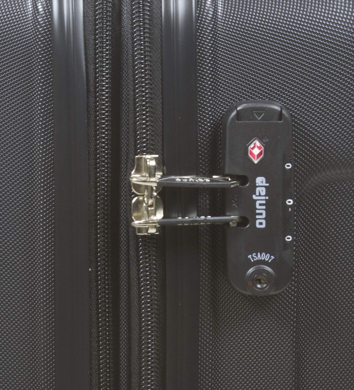 Dejuno Dejuno Kingsley Abs 3 - piece Hardside Spinner Luggage Set - Black Luggage Set, Black