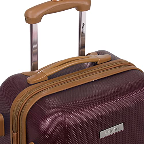 Dejuno Legion New Generation 3 - pc Hardside Spinner TSA Combination Lock Luggage Set, Burgundy (25DJ - 8242 - Burgundy)