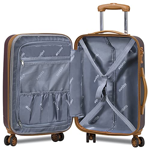Dejuno Legion New Generation 3 - pc Hardside Spinner TSA Combination Lock Luggage Set, Burgundy (25DJ - 8242 - Burgundy)