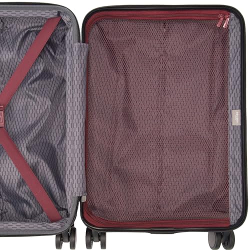 DELSEY PARIS Alexis Durable Luggage Set, Expandable & Lightweight 4-Wheel Spinners, Easy Grip handles for Smooth Journeys, TSA-Lock Incorporated, Men and Women, Navy, 3-Piece Set (21"/25"/29")