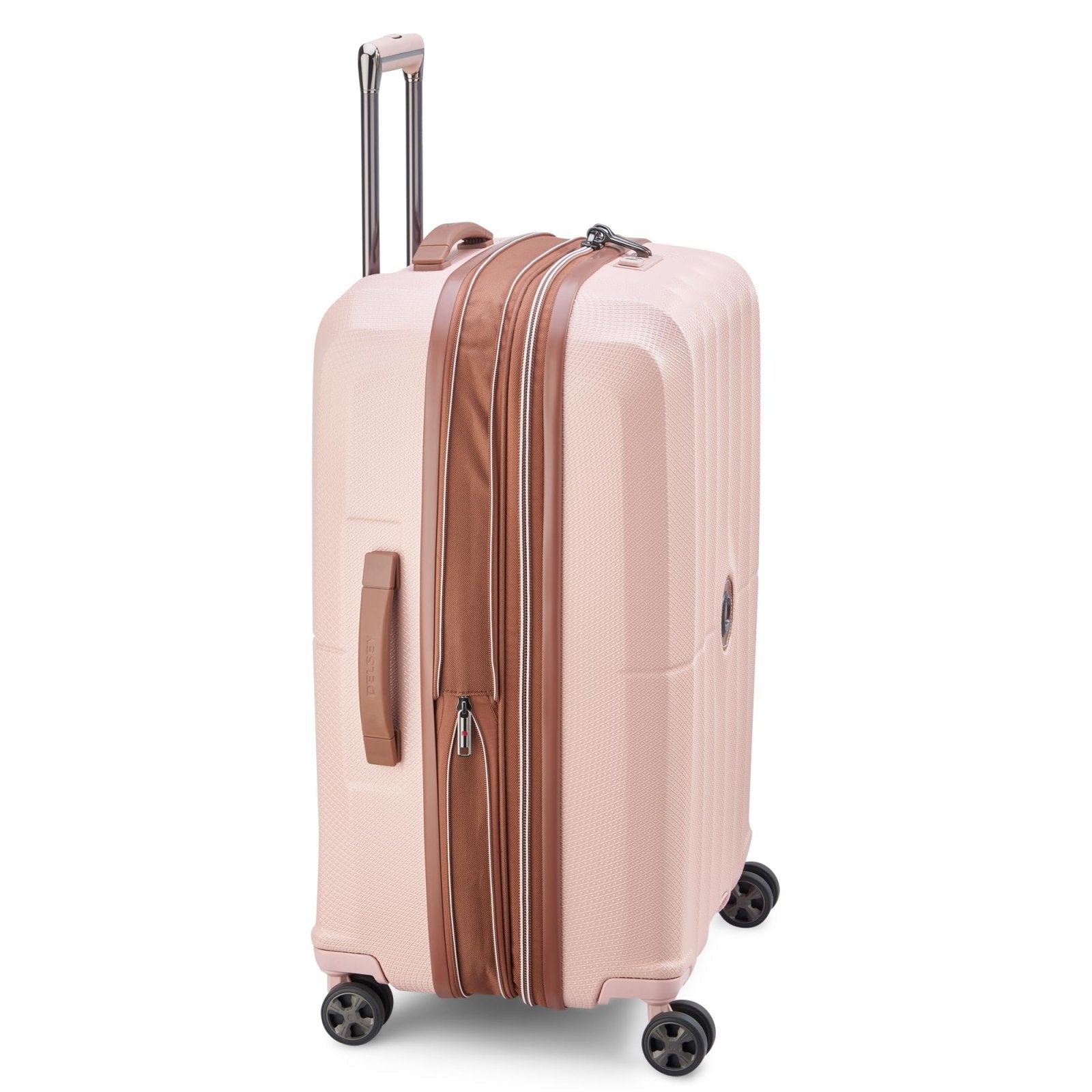 DELSEY PARIS Carrousel Hardside Expandable Luggage with Spinner Wheels, Pink, Carry - on 21 Inch