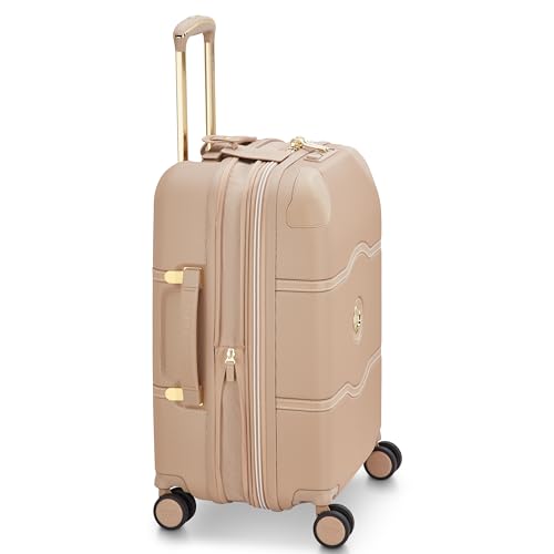 DELSEY PARIS Chatelet Air 2.0, 20 Inch Carry-On Plus Luggage, Beige Rose