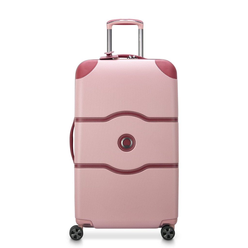 DELSEY PARIS Chatelet Air 2.0 Hardside Luggage Trunk with Spinner Wheels, Pink, Checked-26 Inch Trunk