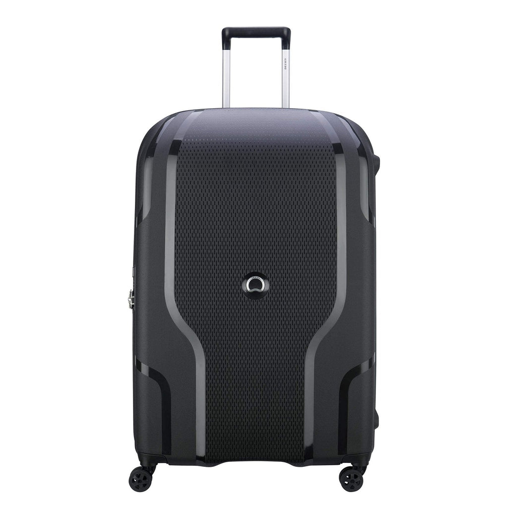DELSEY PARIS Clavel Hardside Expandable Luggage with Spinner Wheels, Black, Checked-Large 30 Inch