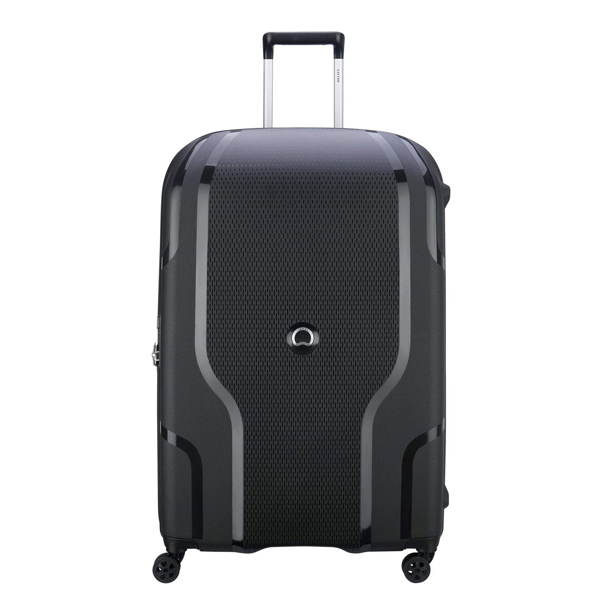 DELSEY PARIS Clavel Hardside Expandable Luggage with Spinner Wheels, Black, Checked-Large 30 Inch