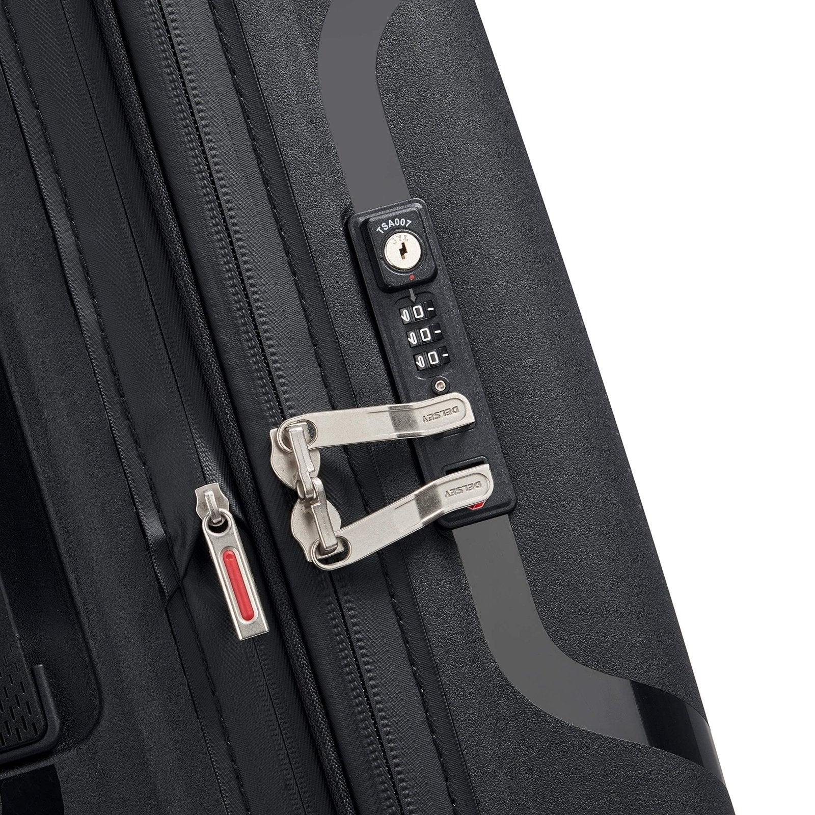 DELSEY PARIS Clavel Hardside Expandable Luggage with Spinner Wheels, Black, Checked - Large 30 Inch