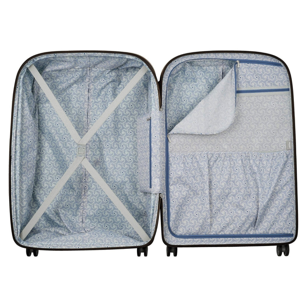 DELSEY PARIS Clavel Hardside Expandable Luggage with Spinner Wheels, Black, Checked - Large 30 Inch