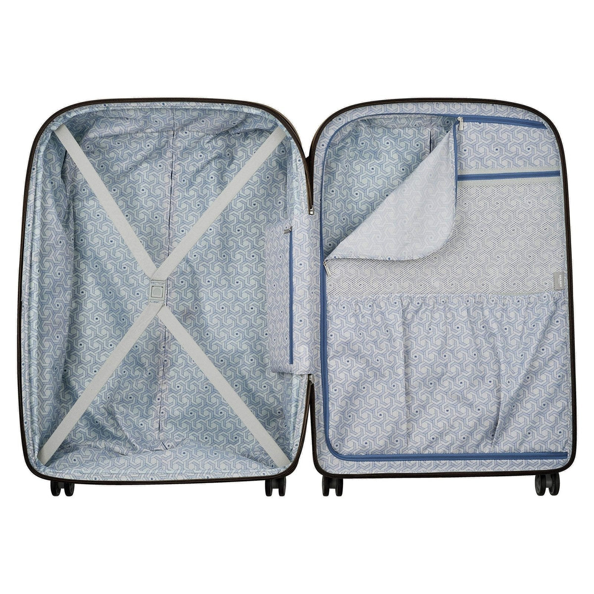 DELSEY PARIS Clavel Hardside Expandable Luggage with Spinner Wheels, Black, Checked - Large 30 Inch