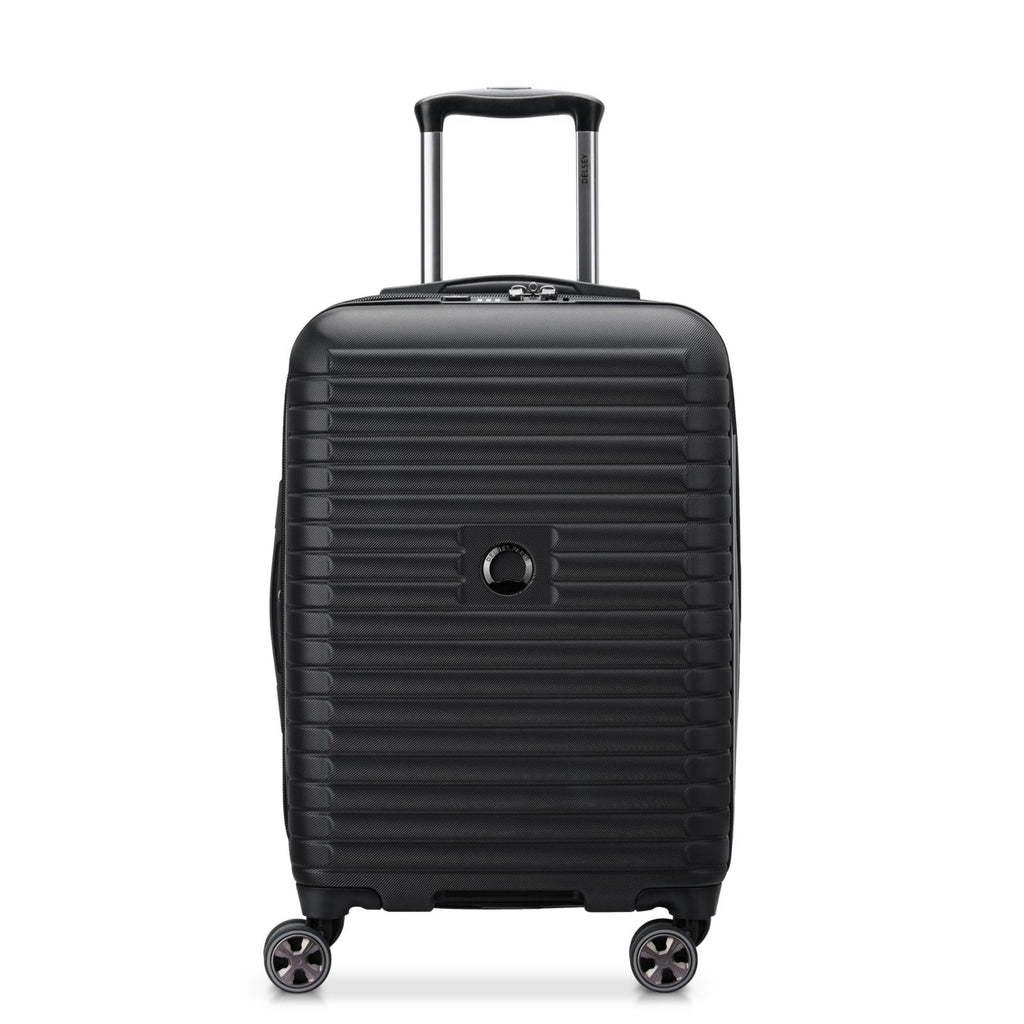 DELSEY PARIS Cruise 3.0 Hardside Expandable Luggage with Spinner Wheels, Black, Carry on 20 Inch