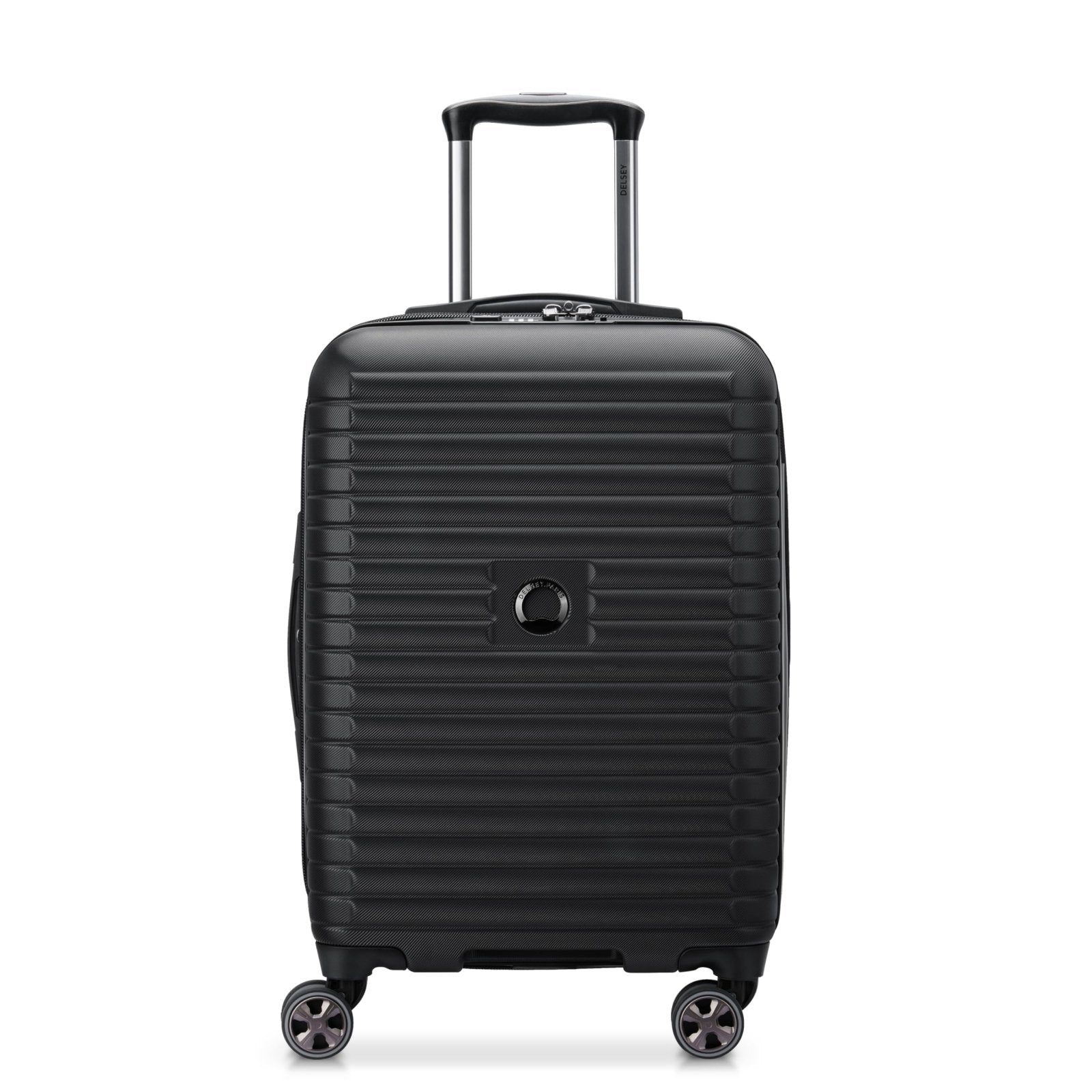 DELSEY PARIS Cruise 3.0 Hardside Expandable Luggage with Spinner Wheels, Black, Carry on 20 Inch