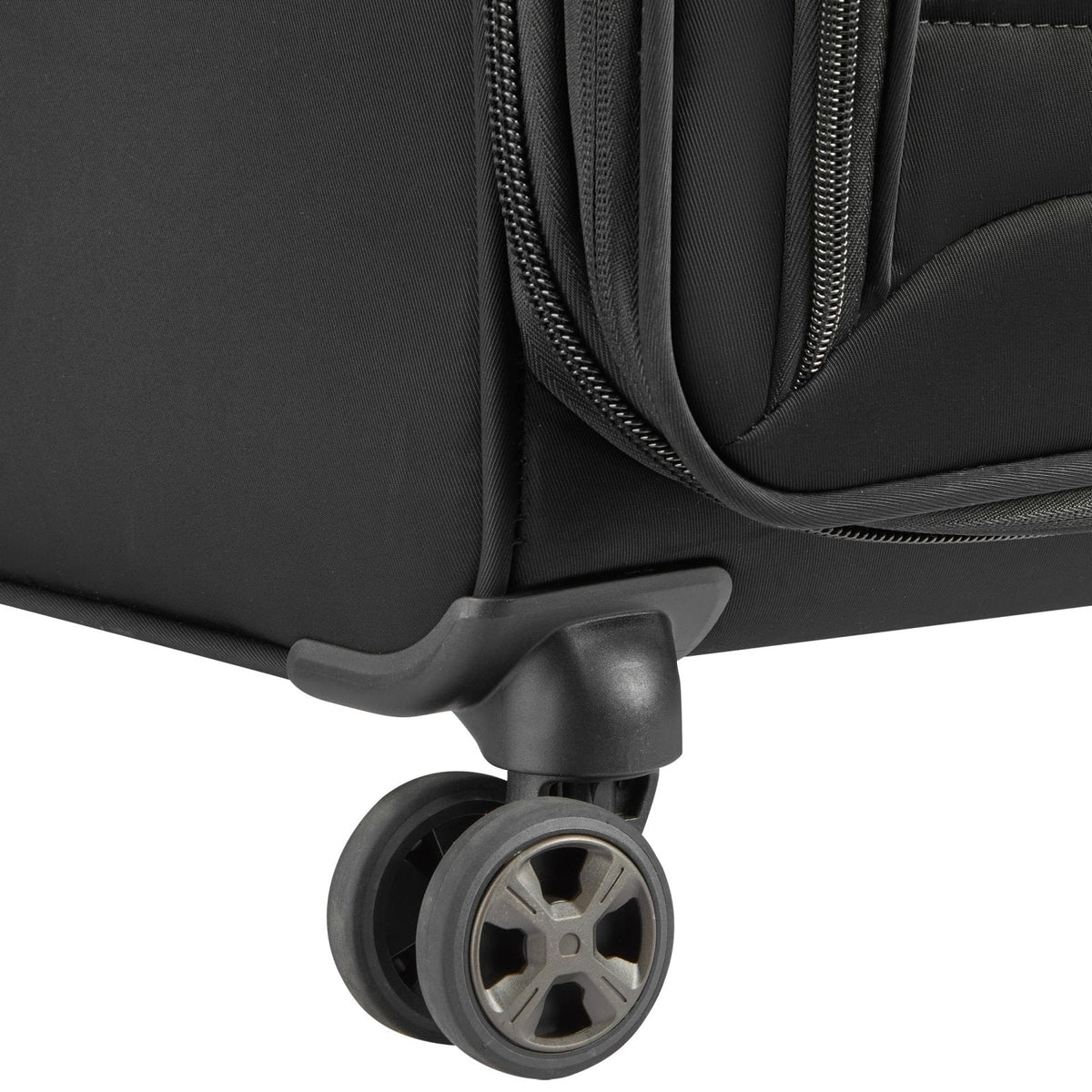 DELSEY PARIS Cruise 3.0 Softside Expandable Luggage with Spinner Wheels, Black, Checked - Large 28 Inch