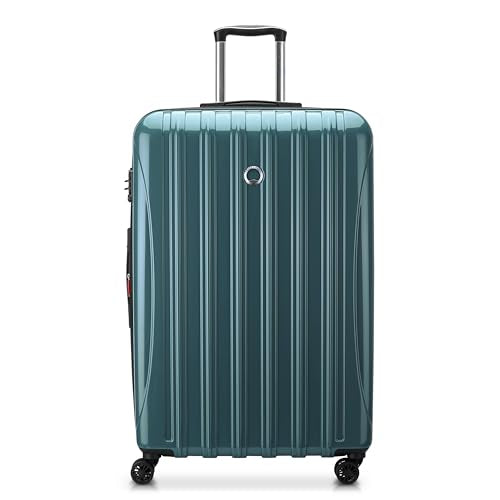DELSEY PARIS Helium Aero, 28 Inch Checked-Large Luggage, Metallic Green
