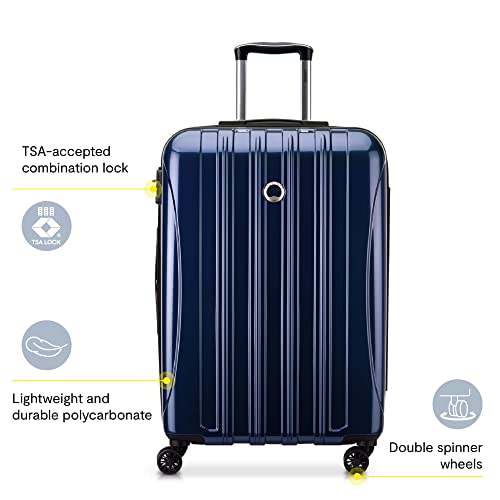 DELSEY PARIS Helium Aero, 28 Inch Checked-Large Luggage, Metallic Green