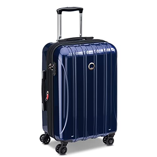 DELSEY Paris - Helium AERO- Starrer Großraumkoffer, Metallic Blue, Valise cabine, Hardside suitcase with multi-directional wheels