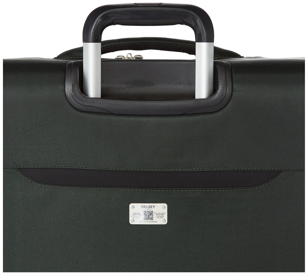 DELSEY PARIS Sky Max 2.0 Softside Expandable Luggage with Spinner Wheels, Green, Checked - Large, 28 Inch