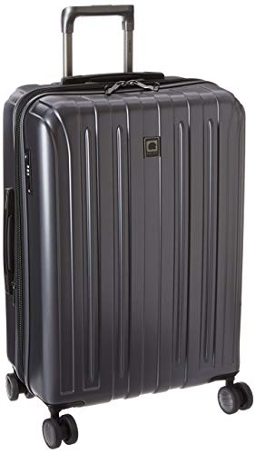 DELSEY PARIS Titanium Hardside Expandable Luggage with Spinner Wheels Checked Luggage, Graphite, Checked-Medium 25 Inch