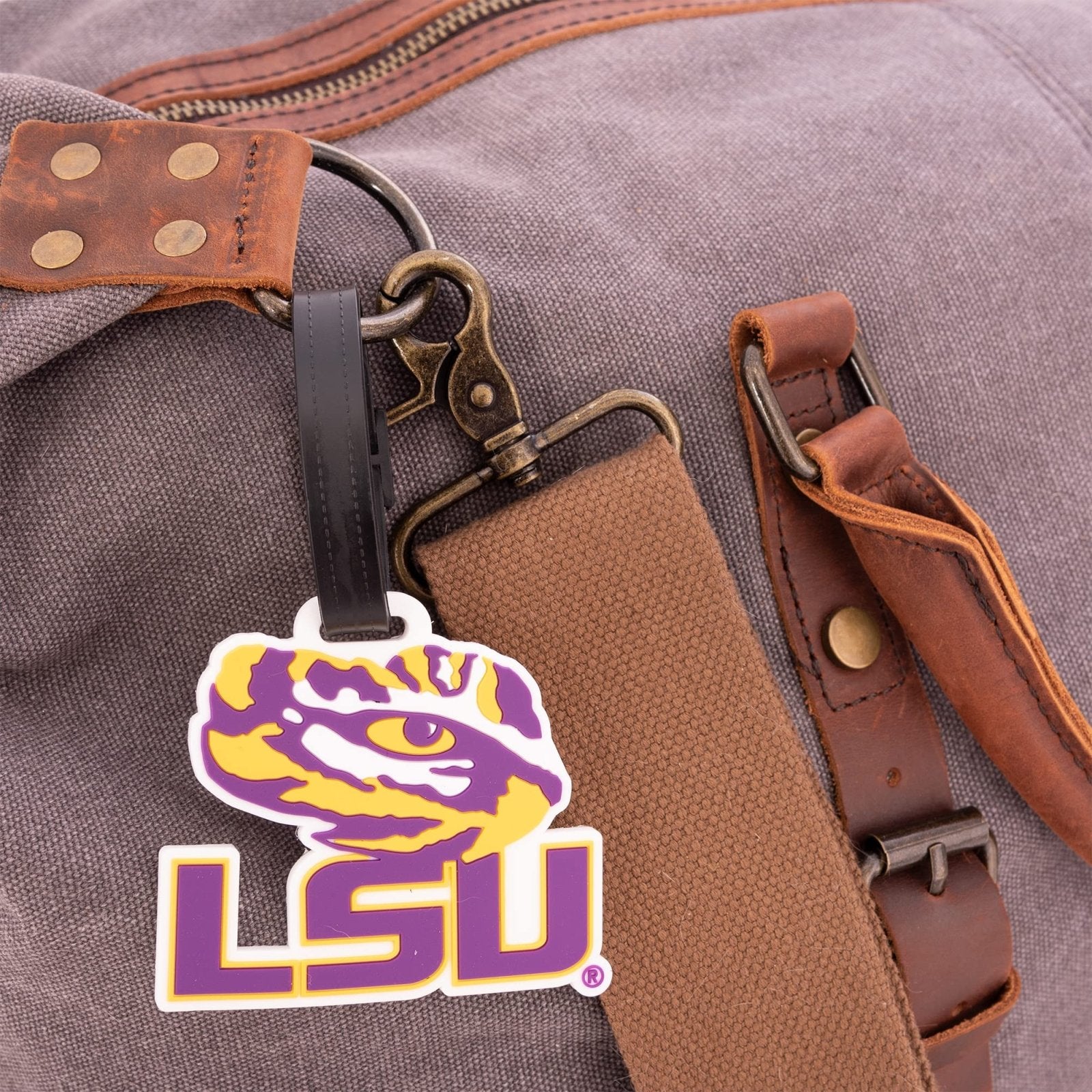 Desert Cactus Louisiana State University Luggage Tag – Official LSU Tigers GeauxTravel ID Tag for Suitcases, Bags, and Carry - Ons (PVC - Design A)