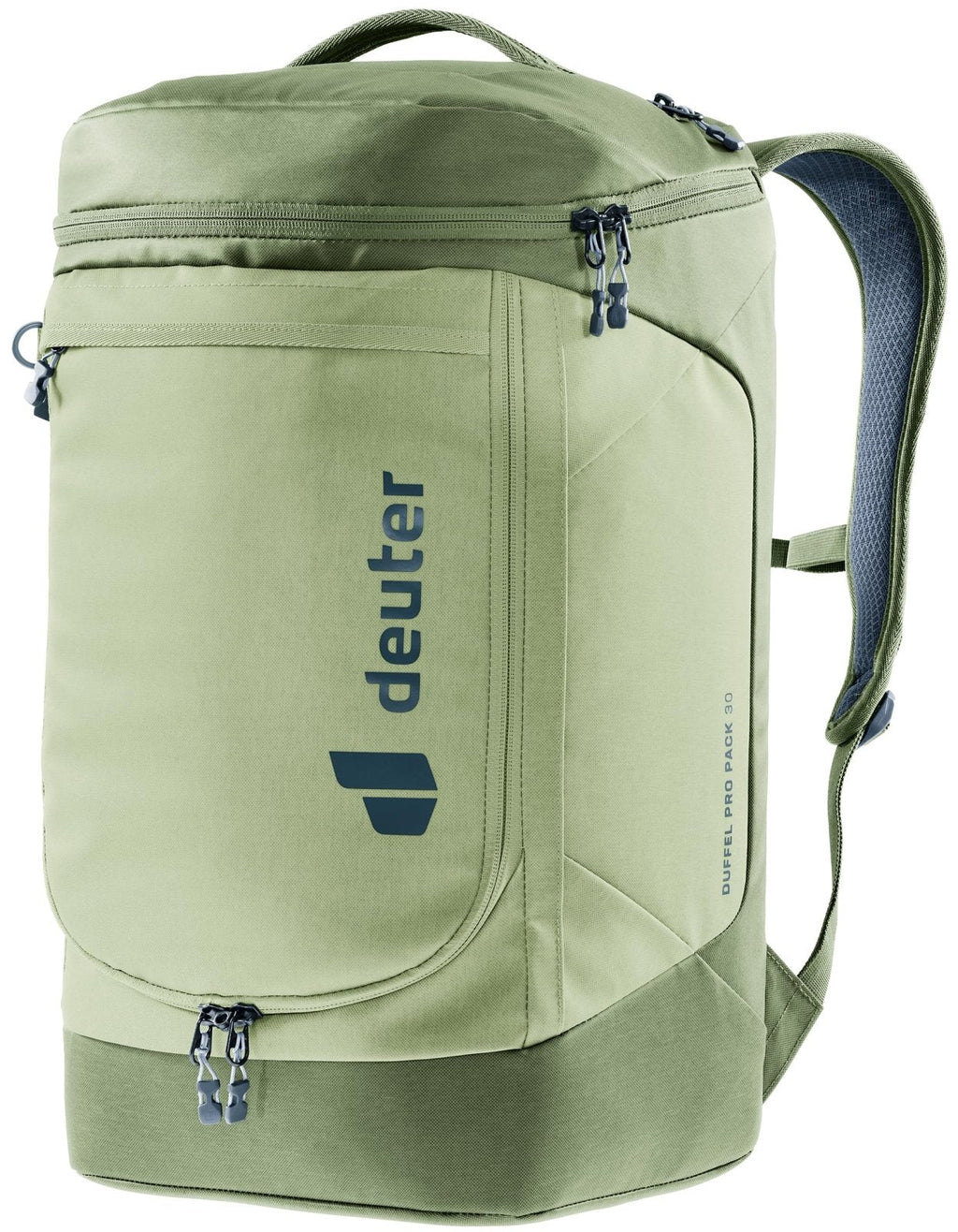 Deuter Unisex Duffel Pro Pack 30, Convertible 30L Duffel & Backpack for Versatile One-Bag Travel & Everyday Use - Mineral-Grove