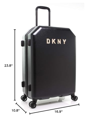 DKNY Unisex - Adult Metal Logo, Black, 26 Inch