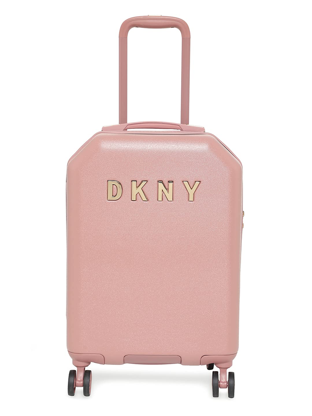 DKNY Unisex-Adult Metal Logo, Dark Rose, 21" Carry On
