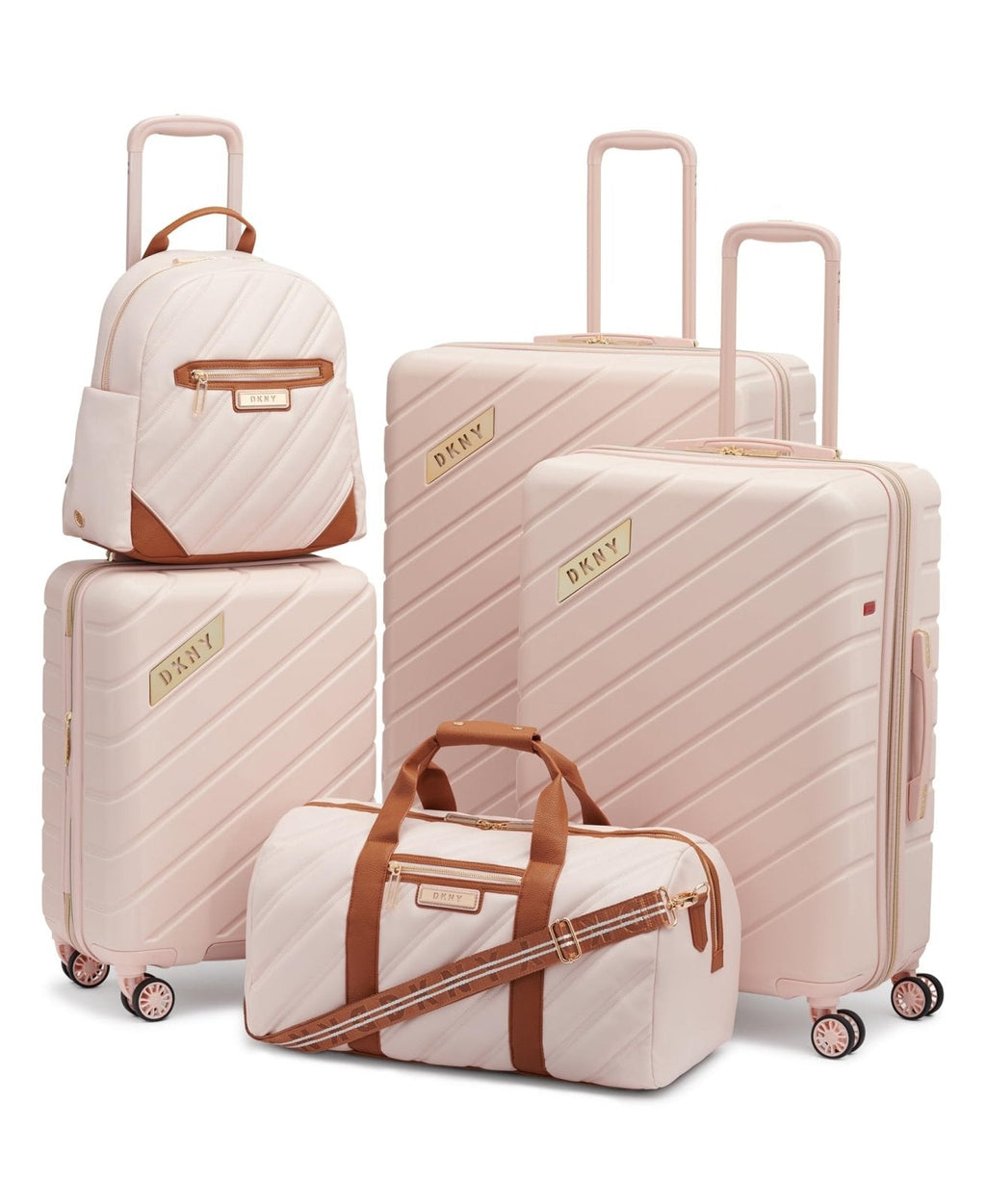 DKNY Unisex Luggage travel,Rosewater,14"