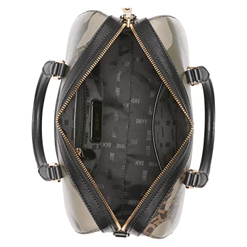 DKNY Womens Classic Paige Md Duffle Satchel, Camo/Black, Medium US