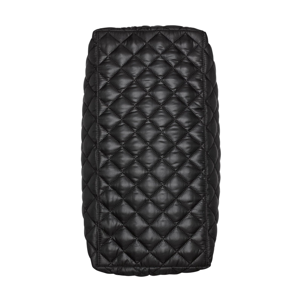 DKNY Women's Lyla Quilted Weekender Bag, Medium, Black/Black