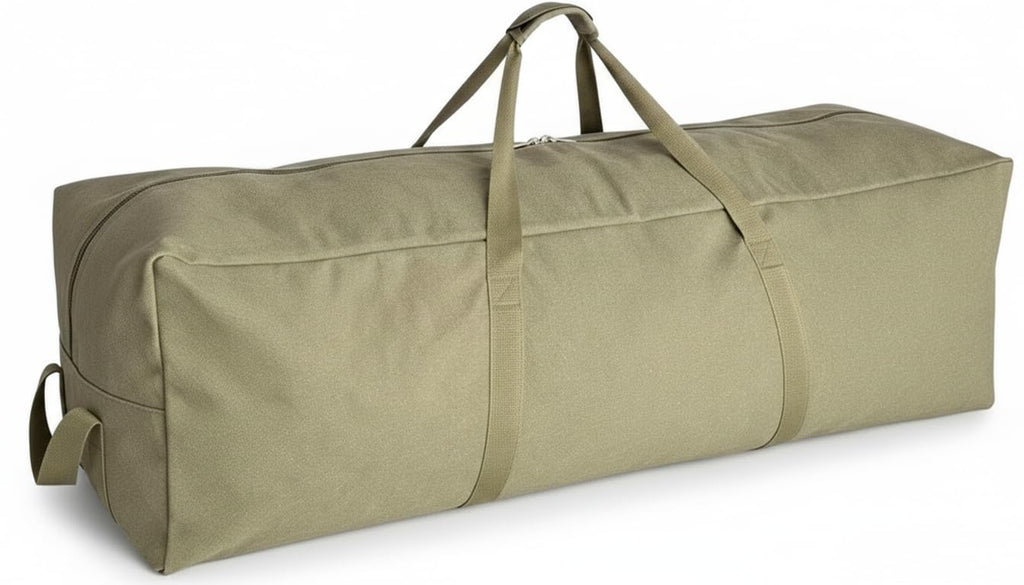 DoYiKe Extra Large Canvas Travel Duffle Bag Heavy Duty, Sports Military Camping Tent Travel Storage