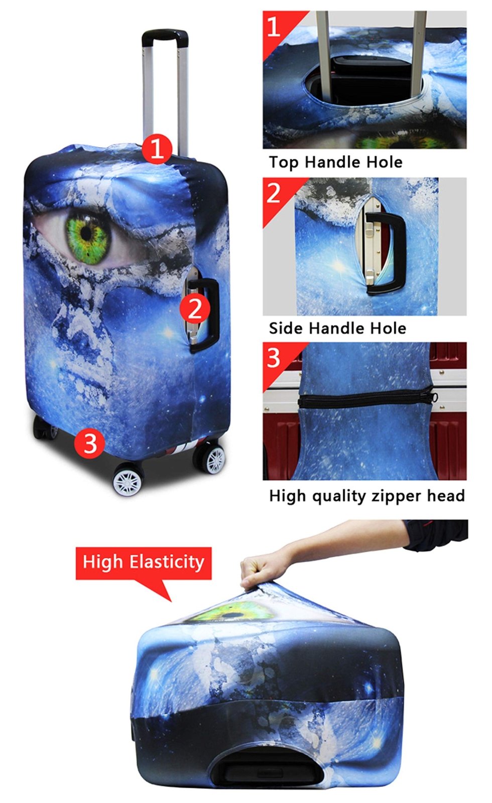 Dremagia Sea Turtles Luggage Cover Anti - scratch Dustproof Suitvase Protector Fits 18 - 21 Inch
