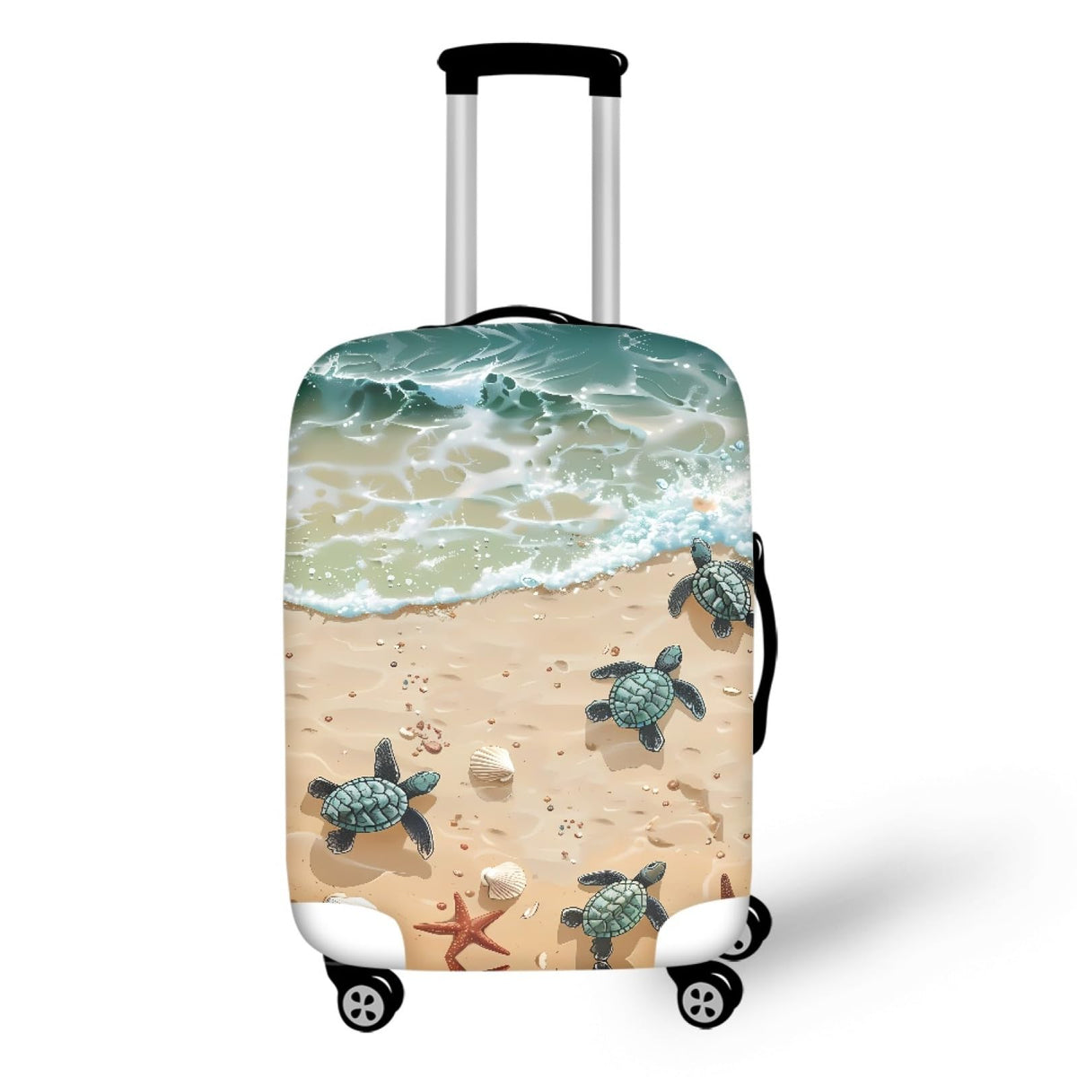Dremagia Sea Turtles Luggage Cover Anti-scratch Dustproof Suitvase Protector Fits 18-21 Inch