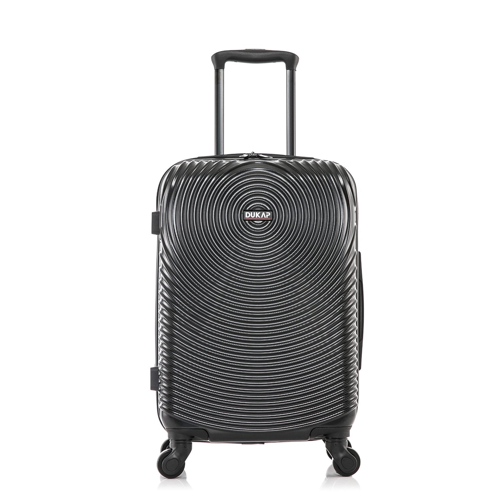 DUKAP INCEPTION Luggage with Spinner Wheels | Durable Lightweight Hardshell Suitcase, Travel Bag with Handle and Trolley, 20 - Inch Carry On Small Luggage | Black