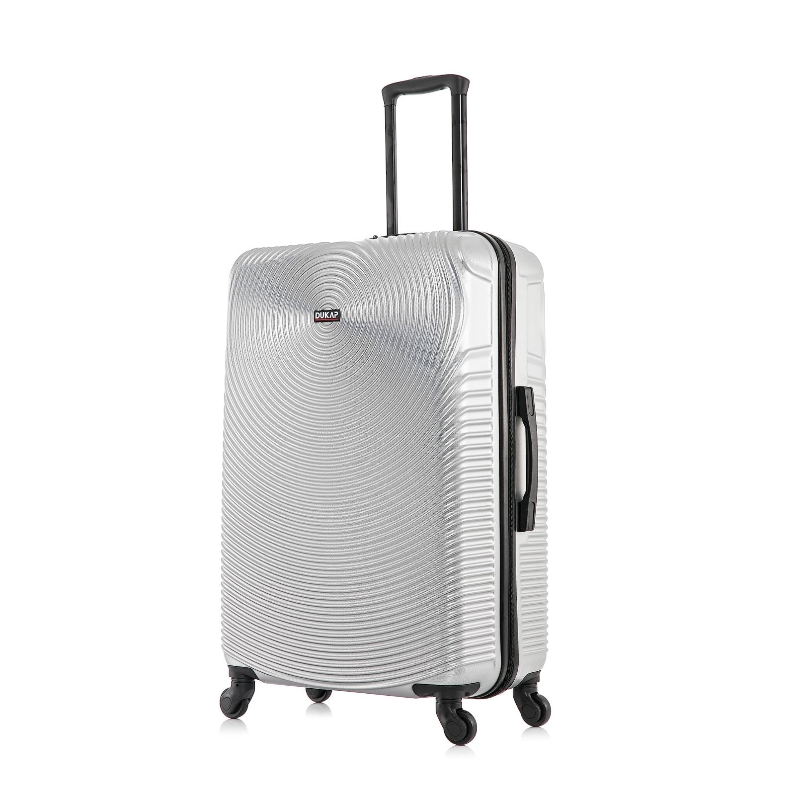 DUKAP INCEPTION Luggage with Spinner Wheels | Durable Lightweight Hardside Suitcase, Travel Bag with Handle and Trolley, 28-Inch Large Checked Luggage | Silver