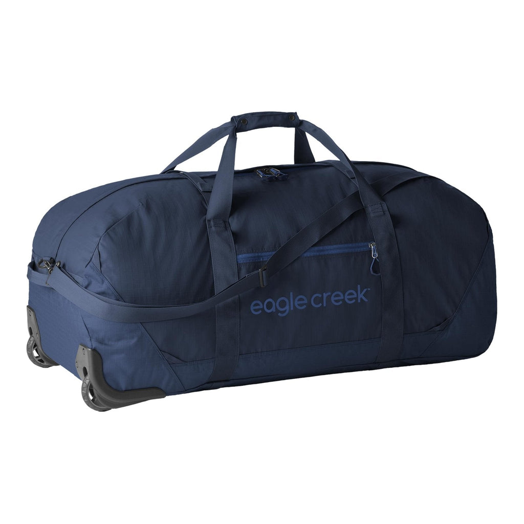 Eagle Creek No Matter What Rolling Duffel - Durable Rolling Bag for Travel - Adjustable Shoulder Strap - Heavy Duty Wheels - Lockable Zippers - Multiple Carry Options - 130L - Atlantic Blue