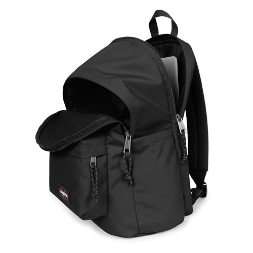 EASTPAK Day Office – 31 L Laptop Backpack for 16-Inch Devices - Secure Business Durable Travel Carry-On, Bottle Pocket Holder, Black
