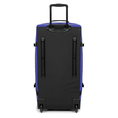 Eastpak Duffel Pack Wheel M – 60L Wheeled Duffel with Telescopic Handle, Convertible Backpack Straps, Weatherproof Finish & Gear Loops, Tarp Blue