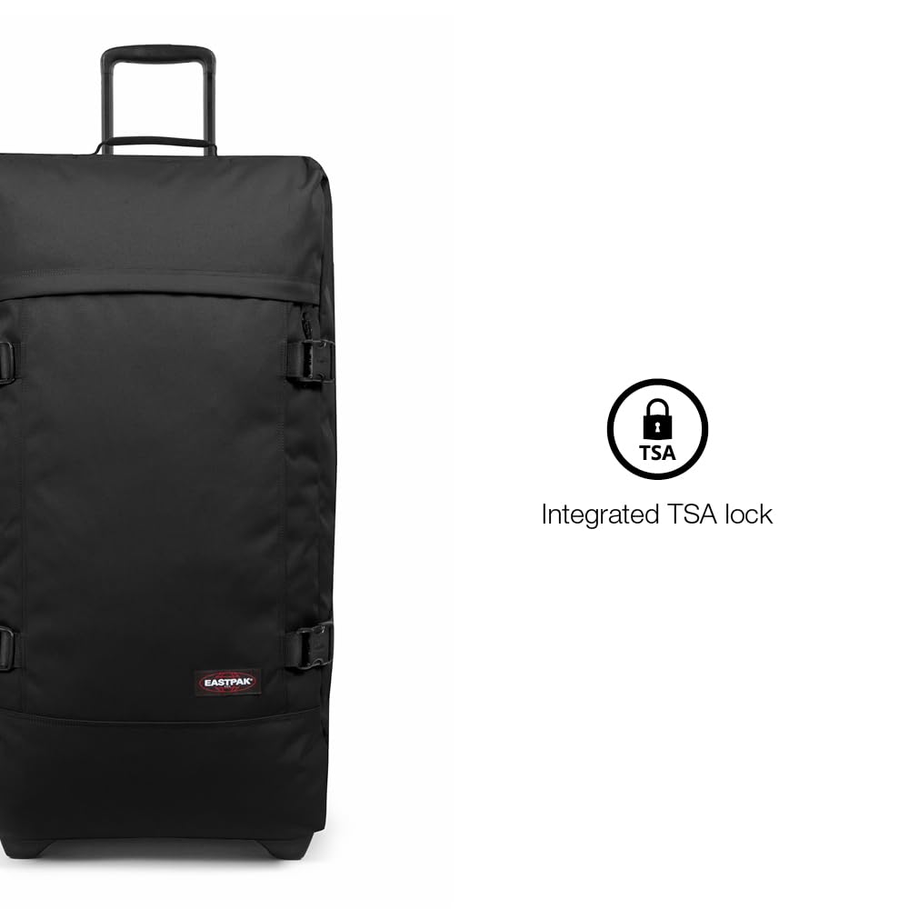 EASTPAK Tranverz L – 121L Large Wheeled Luggage with Dual Compartments, TSA Lock, Compression Straps & Smooth - Wheeling System, Ultra Marine