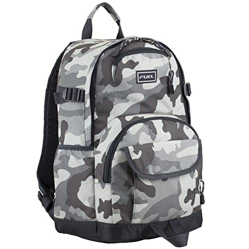 Eastsport Multi-Purpose Millennial Tech Carry On Luggage Weekender Casual Daypack Backpack Bag, Grey Camo