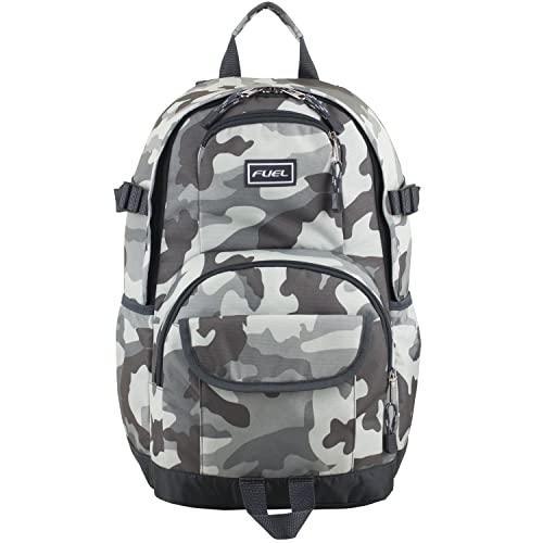 Eastsport Multi-Purpose Millennial Tech Carry On Luggage Weekender Casual Daypack Backpack Bag, Grey Camo