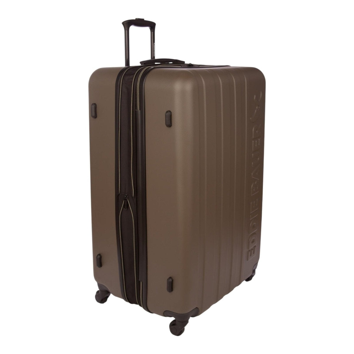 Eddie Bauer Flatiron Check - In 32" Luggage | Hardside | Spinner Wheels | Expandable | Lightweight | Travel Essentials - Dark Fatigue