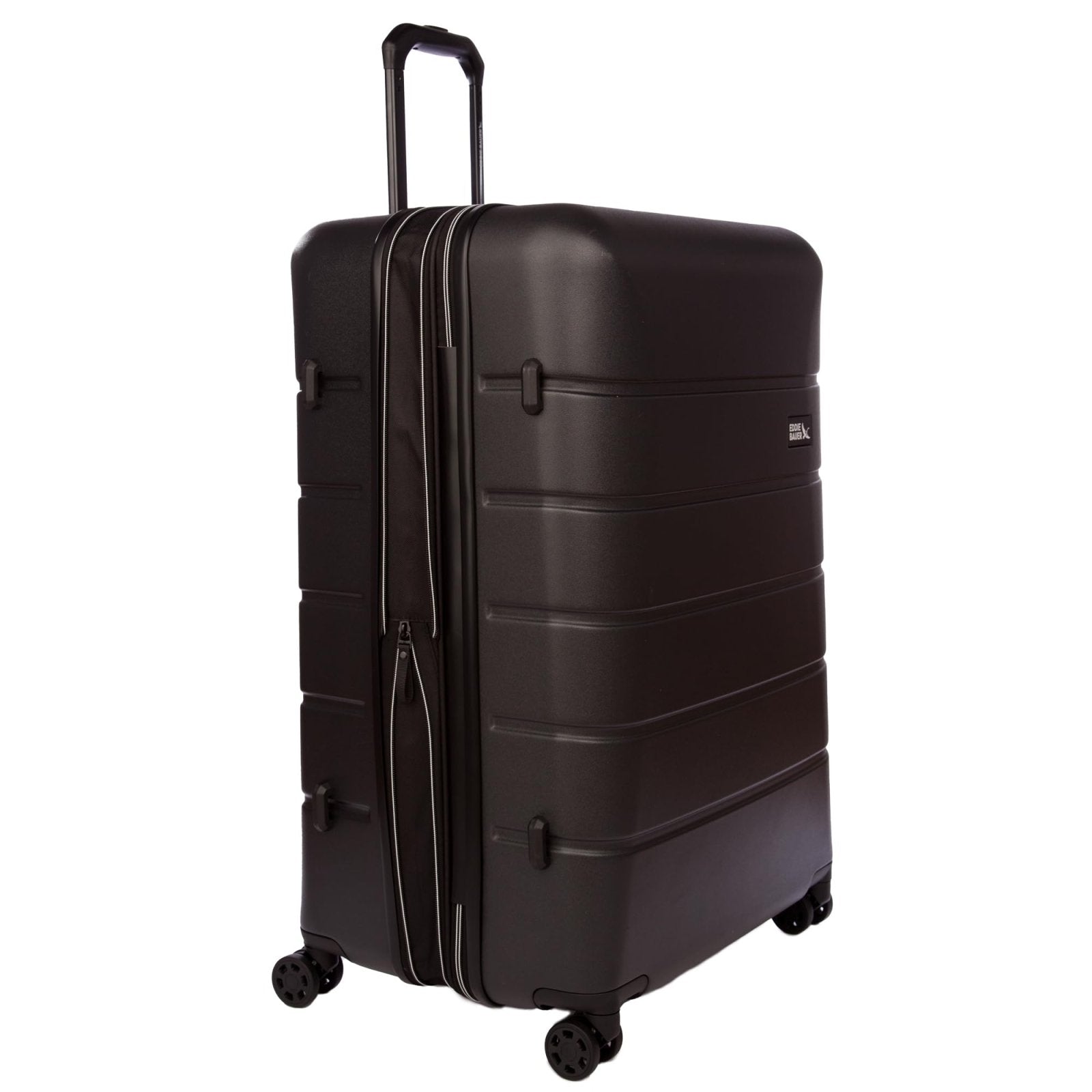 Eddie Bauer Glacier Hardside Spinner Durable PC/ABS Construction Suitcase Luggage, 30", Carbon