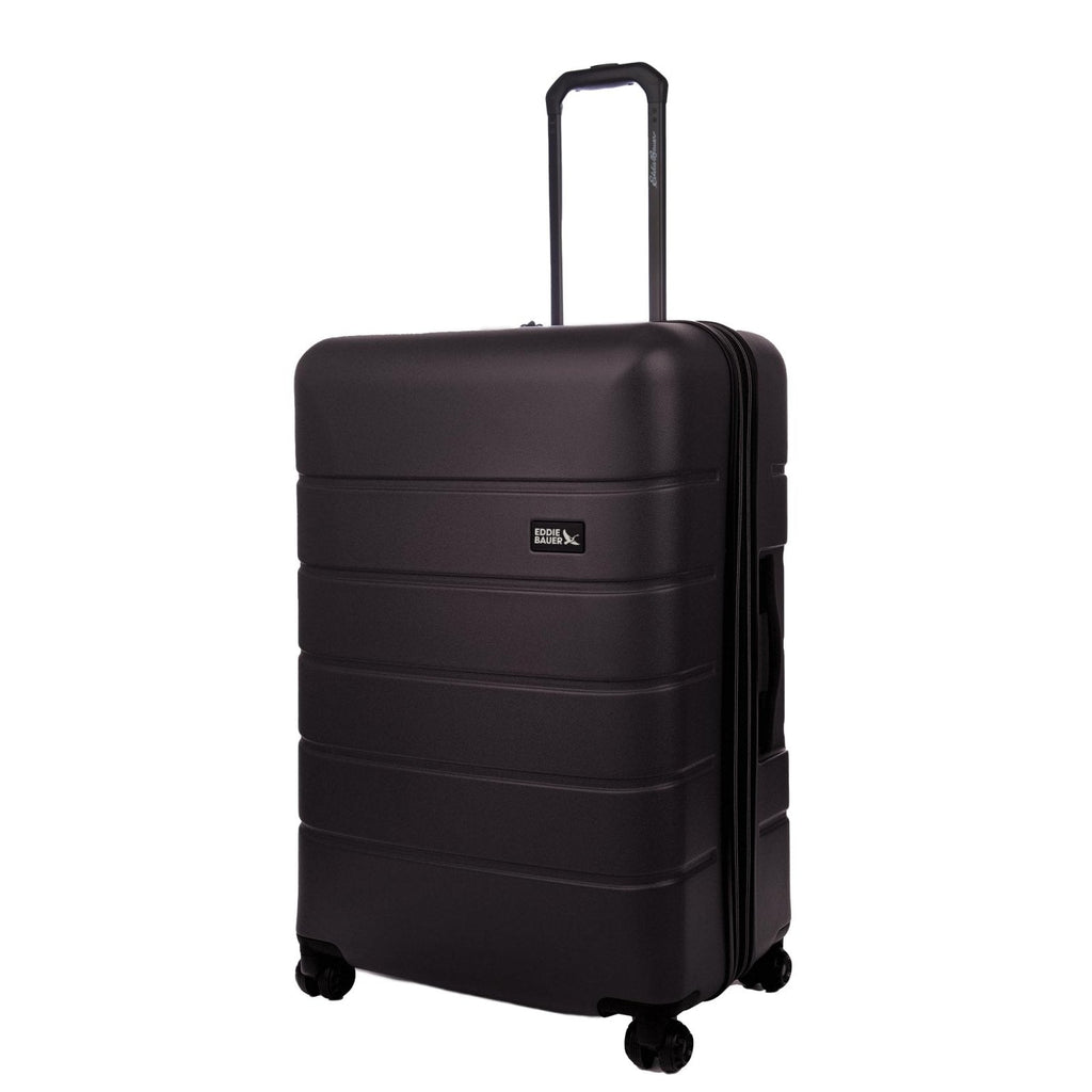 Eddie Bauer Glacier Hardside Spinner Durable PC/ABS Construction Suitcase Luggage, 30", Carbon