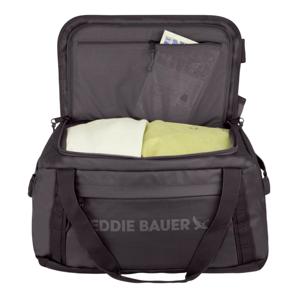 Eddie Bauer Maximus Convertible Duffel Bag | 40L | Travel | Outdoor Gear | Convertible Backpack | Weather - Resistant | Durable | Rugged - Black