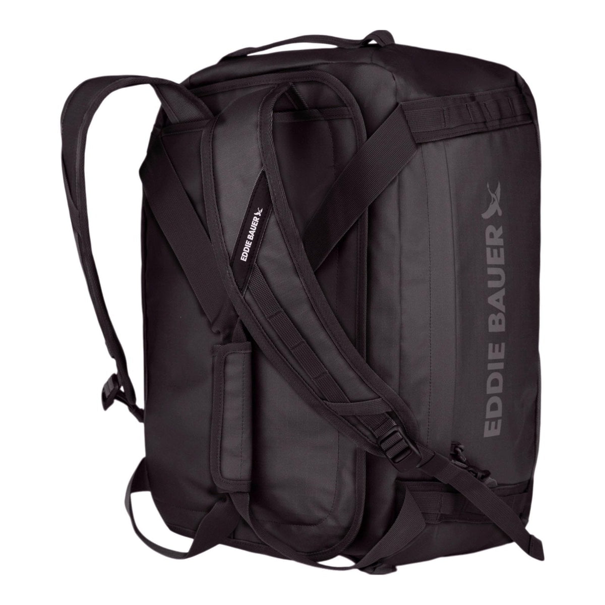 Eddie Bauer Maximus Convertible Duffel Bag | 40L | Travel | Outdoor Gear | Convertible Backpack | Weather - Resistant | Durable | Rugged - Black