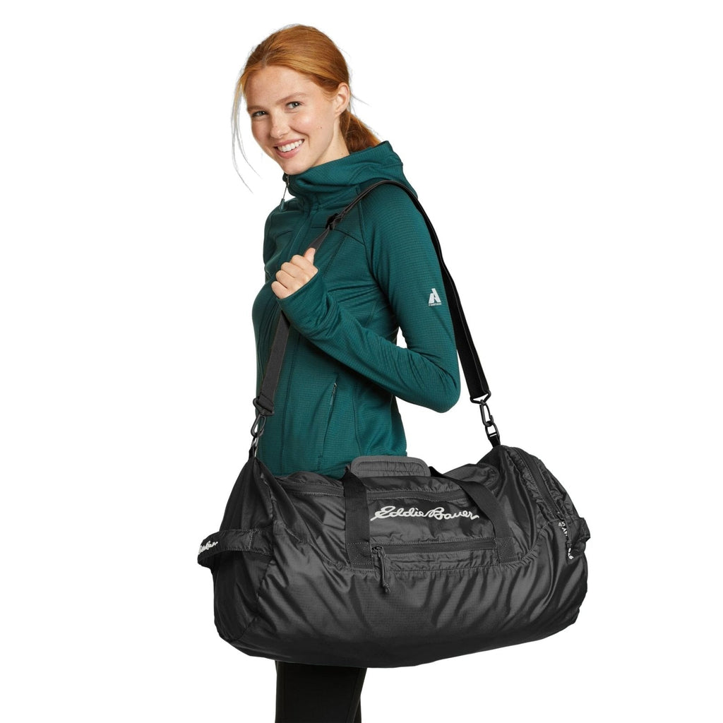 Eddie Bauer Stowaway Packable Duffel Bag | Travel | Foldable | Lightweight | Durable | Ripstop Polyester, 45L, Coast