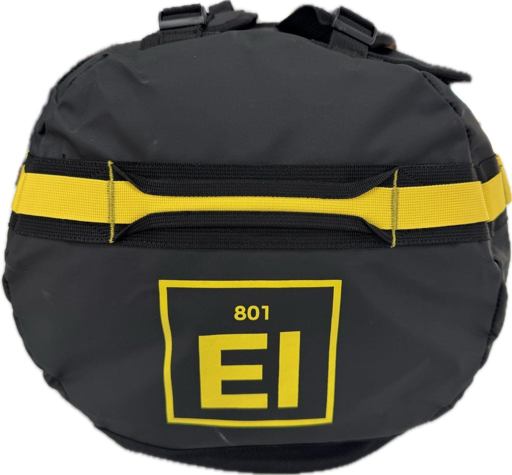 Element Equipment Trailhead Duffel Bag Shoulder Straps Waterproof Black/Yellow Large